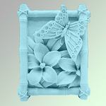 Форма силиконовая "Бабочка на цветке" (нет в наличии)